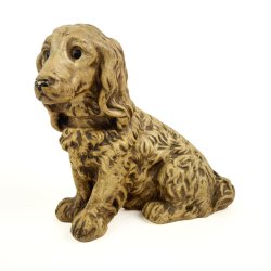 Dekorativ hundefigur vintage keramik