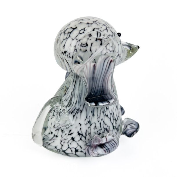 Plettet vintage Murano glashund