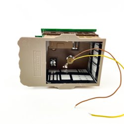 Vollmer modelhus  brndende bindingsvrkshus med lys