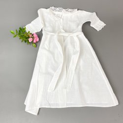 Vintage hvid baby l�jert fra 1943 � str. 68