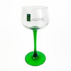 Gr�nt vintage hvidvinsglas - Cave Vinicole