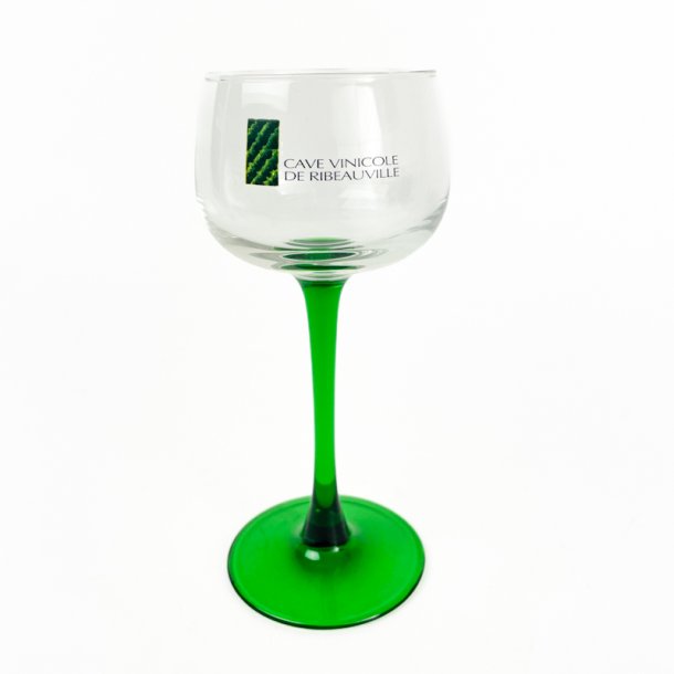 Gr�nt vintage hvidvinsglas - Cave Vinicole