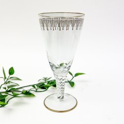 Elegant guldkantet Marselisborg hvidvinsglas