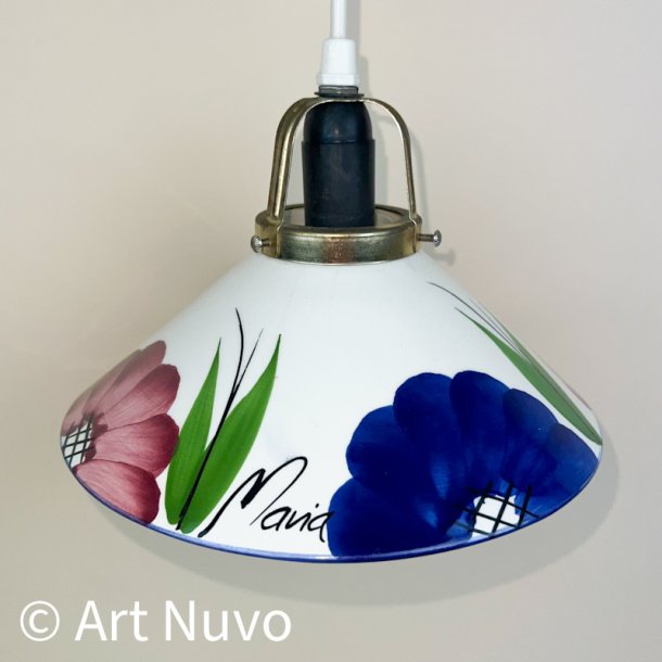 Blomstret Maria retro porcel�nspendel