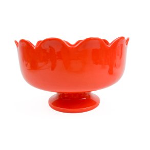 Schramberg orange retro sk�l p� fod