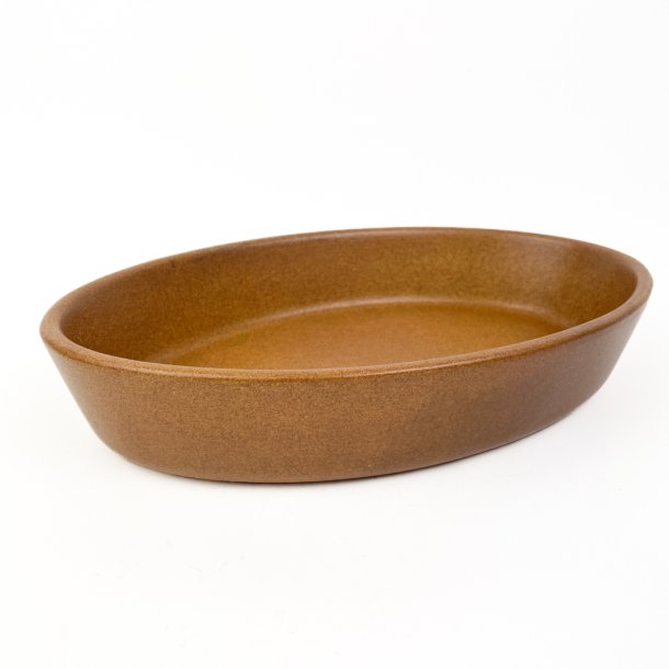 Brunt vintage ildfast fad