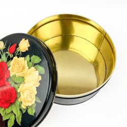 Sort vintage IRA kaged�se med roser