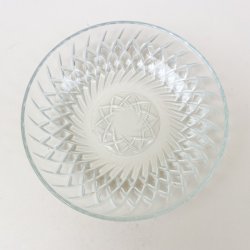 Vintage isasiet i pressglas