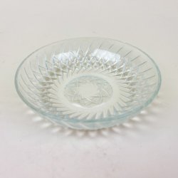 Vintage isasiet i pressglas