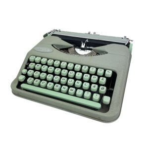 Gr�n vintage Hermes Baby skrivemaskine