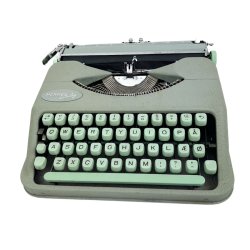 Gr�n vintage Hermes Baby skrivemaskine