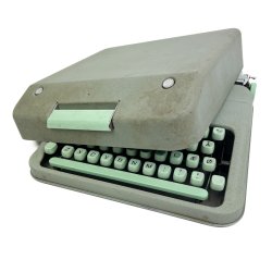 Gr�n vintage Hermes Baby skrivemaskine