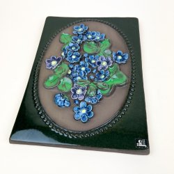 Blomstret Jie Gantofta vintage v�grelief