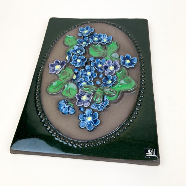 Blomstret Jie Gantofta vintage v�grelief