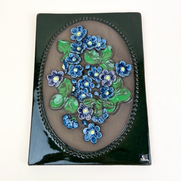 Blomstret Jie Gantofta vintage v�grelief