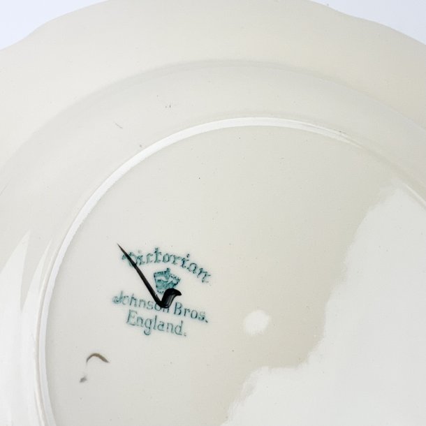 Engelsk Johnson Bros Victorian dyb tallerken