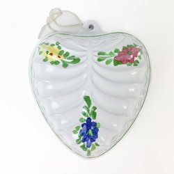 Vintage herzfrmige Keramikform