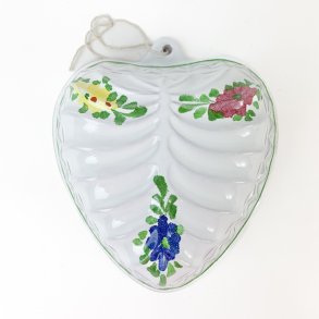 Vintage herzfrmige Keramikform