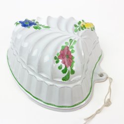 Vintage herzfrmige Keramikform