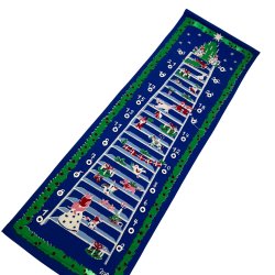 Bl� vintage julekalender til pakker