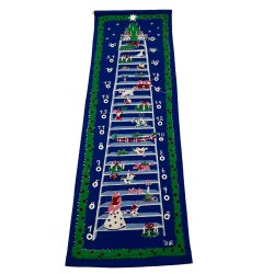 Bl� vintage julekalender til pakker