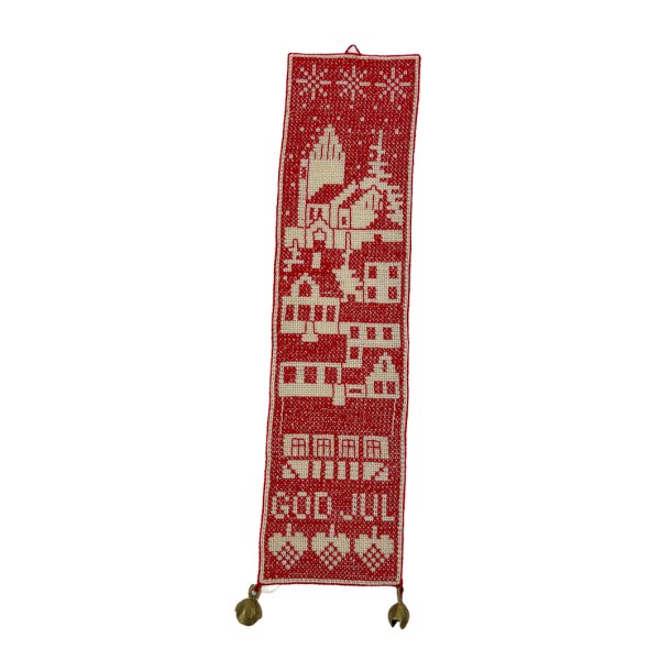 Lille r�d vintage jule-klokkestreng