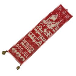 Lille r�d vintage jule-klokkestreng