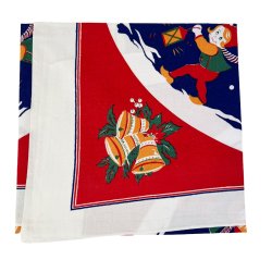 Nisse vintage juledug 90x90 cm