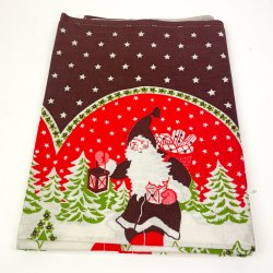 Retro juledug nisseland 220 cm