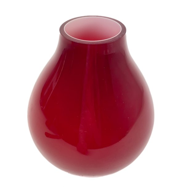Mundgeblasene rote Lucy Glasvase 