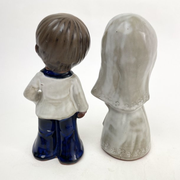 Retro brudepar, to figure � 18 cm