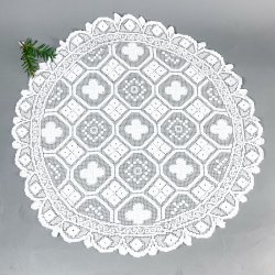 Weie runde Vintage-Lichterdecke