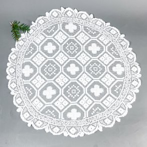 Weie runde Vintage-Lichterdecke