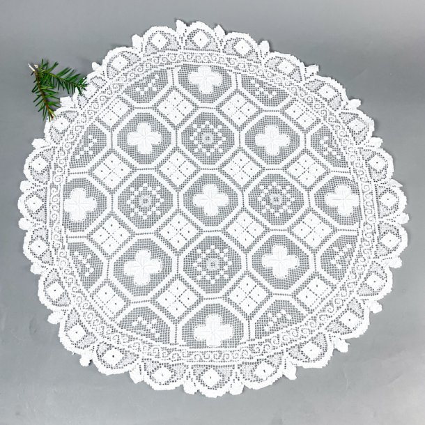 Weie runde Vintage-Lichterdecke