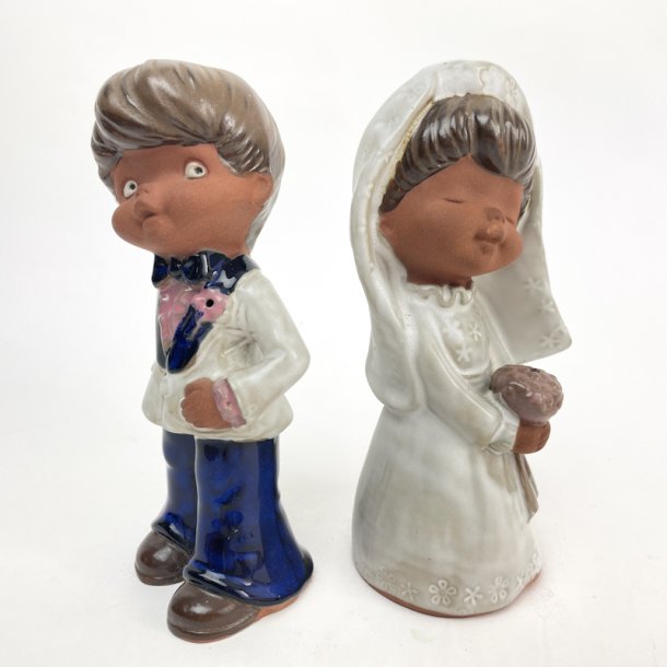 Retro brudepar, to figure � 18 cm