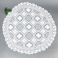 Weie runde Vintage-Lichterdecke