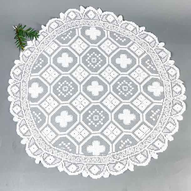 Weie runde Vintage-Lichterdecke