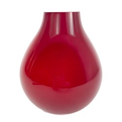 Mundgeblasene rote Lucy Glasvase 