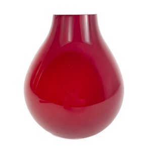 Mundgeblasene rote Lucy Glasvase 