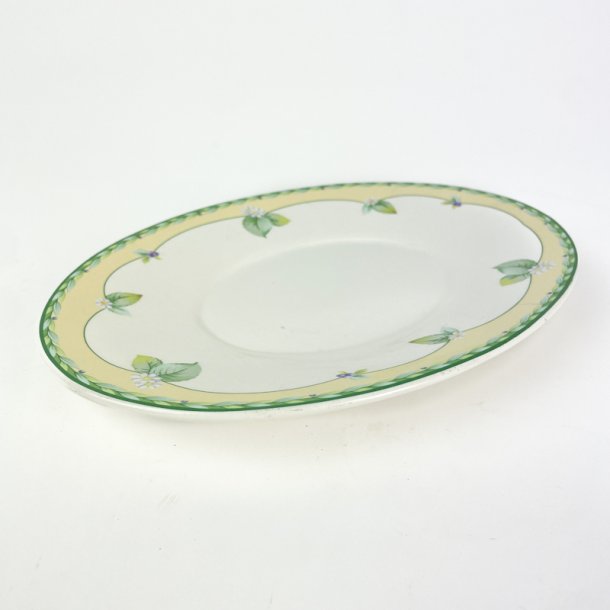 Vintage serveringsfad med blomster