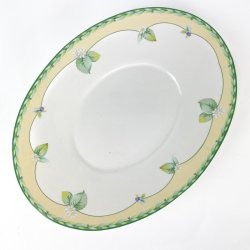 Vintage serveringsfad med blomster