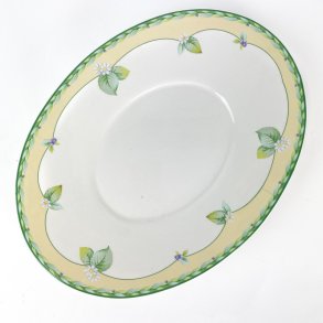 Vintage serveringsfad med blomster