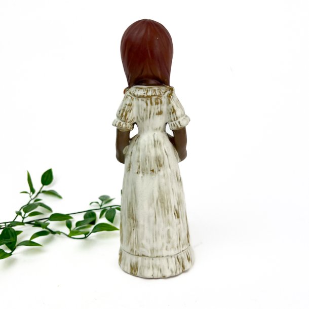  Vintage blomsterpige keramikfigur
