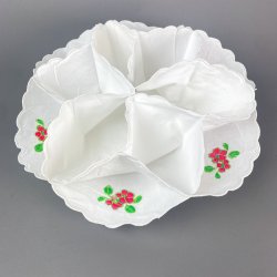 Vintage broderet br�dkurv