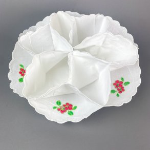 Vintage broderet br�dkurv