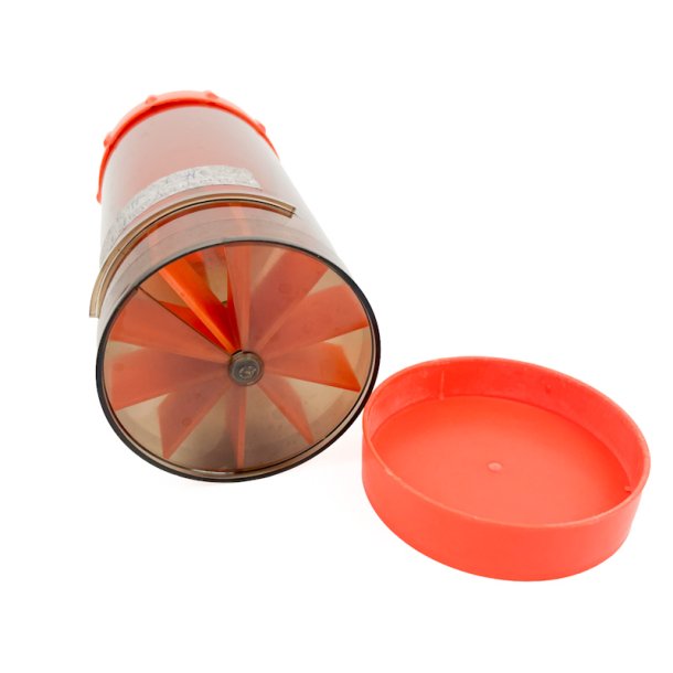 Orange retro Tupperware kaffedispenser