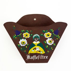 Dekorativ vintage kaffefilterholder