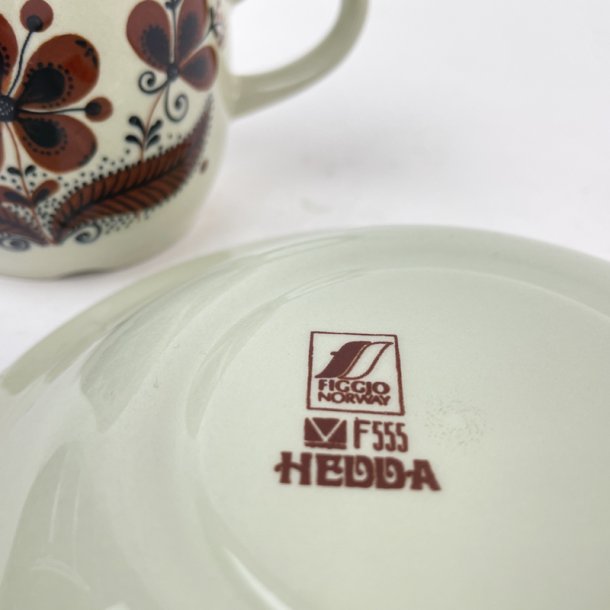 Retro kaffekop med underkop � Hedda, Figgjo