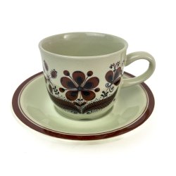 Retro kaffekop med underkop � Hedda, Figgjo