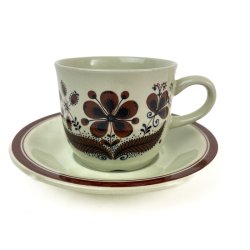 Retro kaffekop med underkop � Hedda, Figgjo